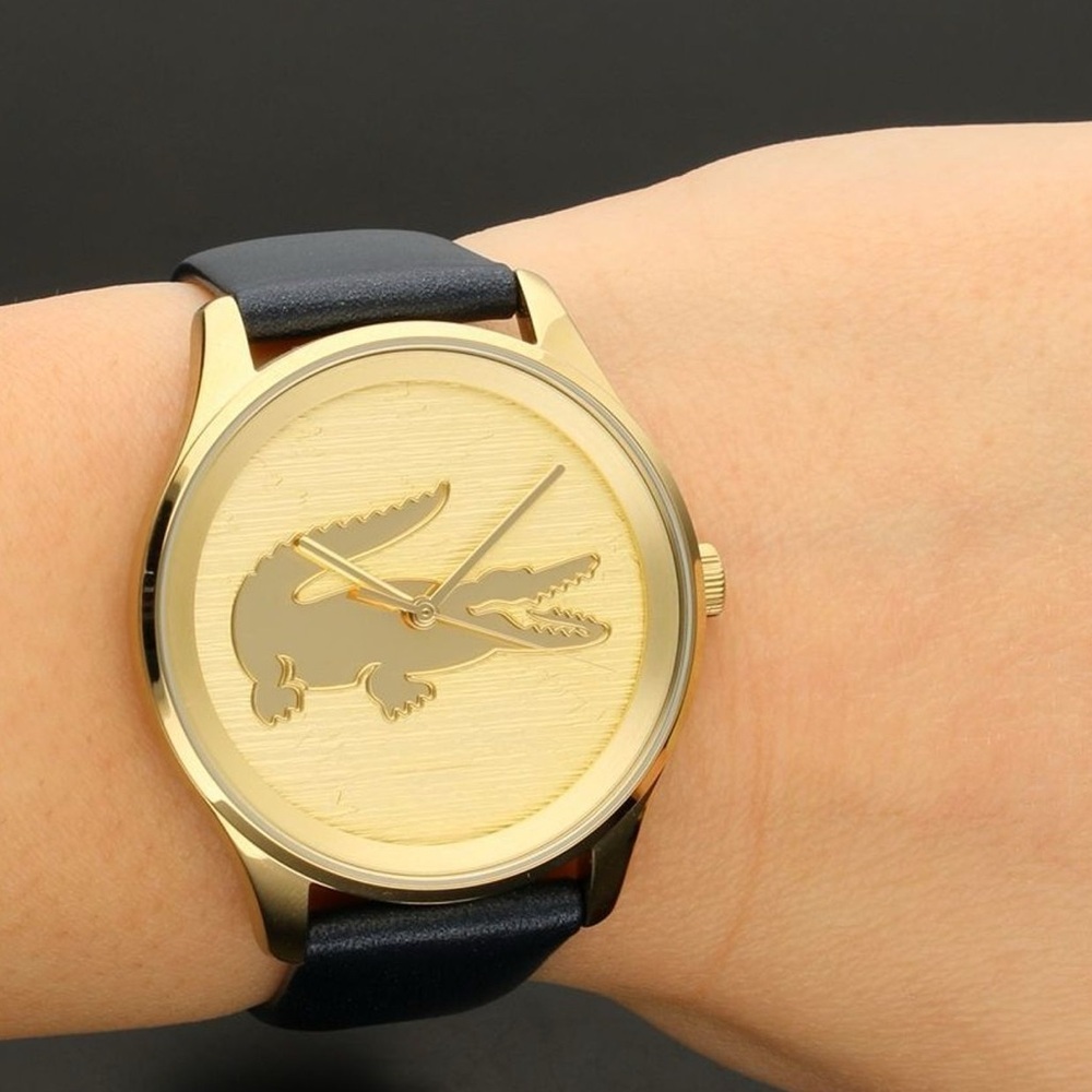 Lacoste victoria 2000996 yellow gold women watch NWT